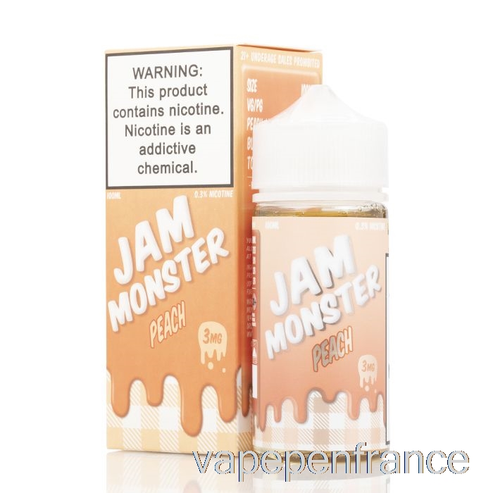 Pêche - Confiture Monstre - 100 Ml 0 Mg Stylo Vape